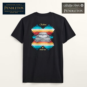 �yPENDLETON�z PENDLETON x BOBBY RUIZ BLANKET GRAPHIC TEE �y���h���g�� TRIBAL T�V���c BLACK �����Y �g�b�v�X T�V���c �J�W���A�� �X�g���[�g ������� ���� T�V���c �A���J�W t�V���c �u�����h ������� ����