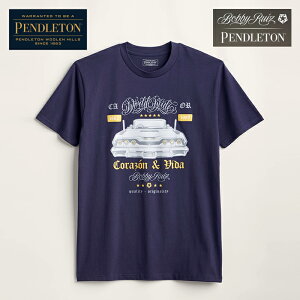 �yPENDLETON�z PENDLETON x BOBBY RUIZ - LOWRIDER GRAPHIC TEE �y���h���g�� TRIBAL T�V���c NAVY �����Y �g�b�v�X T�V���c �J�W���A�� �X�g���[�g ������� ���� T�V���c �A���J�W t�V���c �u�����h ������� ��