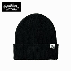 �yGUNTHERS�z �ăR�[�f GUNTHERS - OLD G PATCH - BEANIE SANTA ANA �K���^�[�Y �r�[�j�[ �j�b�g�L���b�v BLACK �����Y �L���b�v �J�W���A�� �X�g���[�g ������� �A���J�W �j�b�g �L���b�v �u�����h �������