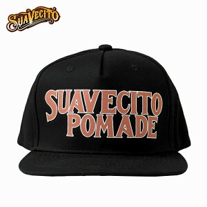 �ySUAVECITO�z SUAVECITO - POMADE - SNAPBACK CAP SUAVECITO �X�A�x�V�[�g �X�i�b�v�o�b�N�L���b�v BLACK �����Y �L���b�v �J�W���A�� �X�g���[�g ������� �A���J�W �L���b�v �u�����h ������� ���������� 