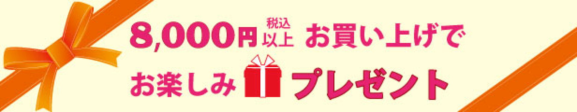 8000円以上お買い上げプレゼント