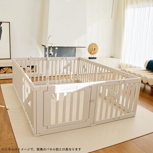 【拡張パネルプレゼント】 Star べビーサークル 折りたたみ プレイヤード ハイタイプ パステル おしゃれ コンパクト ホワイト プラスチック ベビーゲート 収納棚 吸盤付き 160x200cm