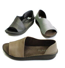 ◆In Cholje（インコルジェ）足に優しい靴　本革　サイドオープンサンダル（8860）日本製　 靴　レディース　婦人靴●送料無料