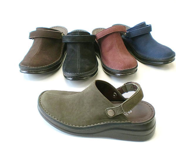 牛革素材 コロンとした トウデザインがとってもキュート In Cholje インコルジェ 足に優しい靴 直販限定商品 2WAY 靴 日本製 定価の67％ＯＦＦ 婦人靴 全品送料無料 8171S レディース ホッコリサボシューズ 送料無料