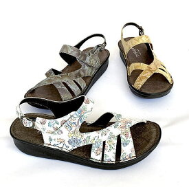 ●In Cholje（インコルジェ） 　足に優しい靴　フラット　フラワーサンダル（8873F） 靴　レディース　婦人靴●送料無料