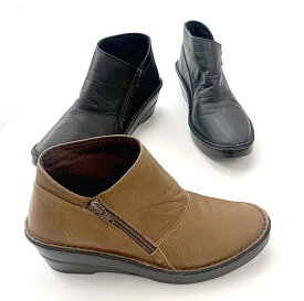 In Cholje（インコルジェ） 　足に優しい靴　サイドファスナー　ショートブーツ（3264）日本製 靴　レディース　婦人靴●送料無料