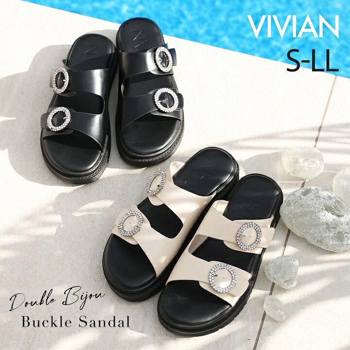 楽天市場】【最大20％OFFクーポン】24年春夏再販 Vivian サンダル  
