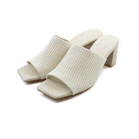 【1点10%/2点15%/3点20％OFFクーポン】全カラー即納Vivian サンダル レディース ミュール 6cm チャンキーヒール つっかけ ブラック 黒 白 痛くない 歩きやすい 疲れない キレイめ V65021SM