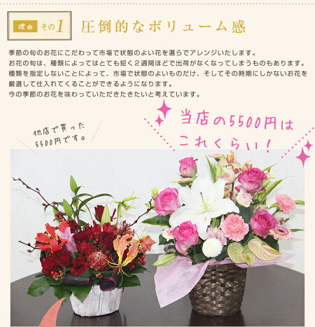 ★土日祝もあす楽★花開店祝いフラワーアレンジメントおまかせ(15,000円税別)【送料無料】移転祝い誕生日ビジネスアレンジメント誕生日プレゼント母女性ギフトボリューム生花お祝い結婚祝い贈答お供え開店新築祝いフラワーバスケットカゴ花屋