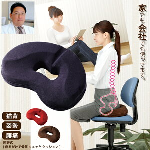 【5%OFFクーポン 10/27 9:59まで】 【医学博士監修】 骨盤矯正 姿勢矯正 クッション 腰痛 クッション 医療用 骨盤 立てる ゆがみ 姿勢 矯正 グッズ オフィス オフィス用 車用 床 産後 椅子 デスク