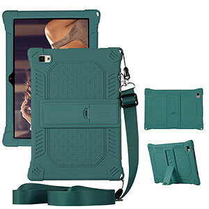 Blackview Oscal Pad10 10.1�C���` �P�[�X �^�u���b�g �V���R�� �\�t�g�J�o�[ �X�^���h�@�\ �ϏՌ� �P�[�X �y�� �l�����G�A�N�b�V�����\�� �V�����_�[�X�g���b�v �l�b�N�X�g���b�v �����₷�� �N��