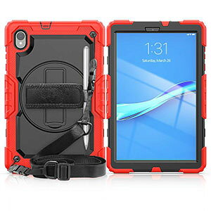 Lenovo Tab B10 (2nd Gen) M10 HD (2nd Gen) 10.1�^(�C���`) �P�[�X �^�u���b�gPC PC&�V���R�� �����₷�� ����h�~ 360�x��]�ł��܂� �X�^���h�@�\ �X�g���b�v�t�� �V�����_�[�X�g���b�v �����O�u���P�b�g