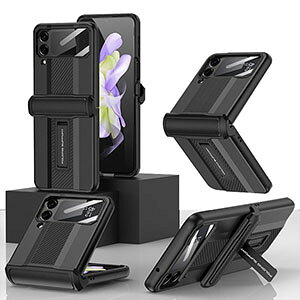 Samsung Galaxy Z Flip4 5G P[X ܂肽݌^ Android X}zANZT[ PC vX`bN TX CASE ϏՌ y ₷ 킢 Sʕی X^h@\  JbR Ռɋ