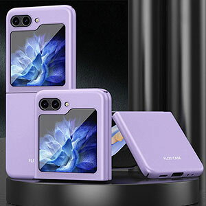 Samsung Galaxy Z Flip5 5G �P�[�X �܂肽���݌^Android�X�}�z�A�N�Z�T���[ PC �v���X�`�b�N�� CASE �ϏՌ� �y�� �����₷�� �S�ʕی� �J�b�R���� �֗� ���p �n�[�h�J�o�[ �l�C �w�ʃJ�o�[