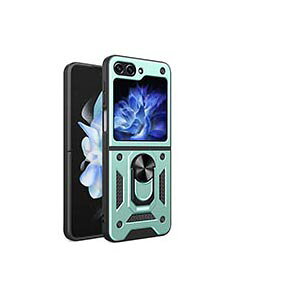 �T���X�� �M�����N�V�[ Samsung Galaxy Z Flip5 5G �P�[�X �܂肽���݌^Android�X�}�z�A�N�Z�T���[ TPU&PC �v���X�`�b�N�� �����O�u���P�b�g�t�� �w��h�~ �y�� �ɔ� ��G�蔲�Q CASE �ϏՌ� �y�� ������