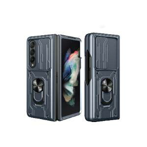 Galaxy Z Fold5 5G P[X ܂肽݌^AndroidX}zANZT[ TPU&PC vX`bN OuPbgt X^h@\ CASE ϏՌ y ₷ Sʕی JbR ֗ p n[hJo