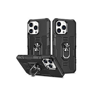 �A�b�v�� �A�C�t�H�� Apple iPhone 15 15 Plus 15 Pro 15 Pro Max�P�[�X TPU&PC �w�ʃJ�o�[ 2�d�\�� �u���P�b�g�t�� �X�^���h�@�\�t�� �����₷�� �֗� ���p CASE �y�� �Ռ��h�~ �����h�~ �J�b�R���� �J���t