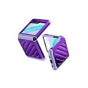 �T���X�� �M�����N�V�[ Samsung Galaxy Z Flip5 5G �P�[�X �܂肽���݌^Android�X�}�z�A�N�Z�T���[ TPU&PC �v���X�`�b�N�� �w��h�~ �y�� �ɔ� ��G�蔲�Q CASE �ϏՌ� �y�� �����₷�� �S�ʕی� �J�b�R��