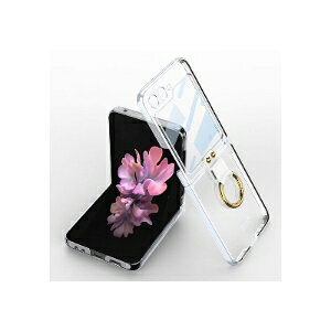 Samsung Galaxy Z Flip6 5G �P�[�X �܂肽���݌^ Android �X�}�z�A�N�Z�T���[ PC �v���X�`�b�N�� �����t�B�����t�� �����O�t�� CASE �ϏՌ� �y�� ���� �����₷�� ���킢�� �S�ʕی� ������� �J�b�R����