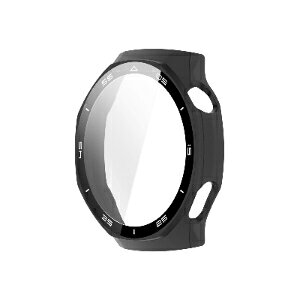 HUAWEI WATCH GT 6 Pro 46mm ケース ウェアラブル端末・スマートウォッチ PC素材&強化ガラス フルカバー 液晶保護 マルチカラー クリア シンプルで ハードカバー CASE 落下衝撃 傷防止 便利 軽量 フィ