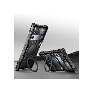 �k�r�A Nubia REDMAGIC 11 Pro/11 Pro+ �P�[�X �J�o�[ CASE �A���~�o���p�[�P�[�X �g �t���[�� �y�� �����₷�� ������� �X�^���h�@�\�t�� 360�x��] �ȒP���� ���M�� ���� �}�O�l�b�g�[�d ����������