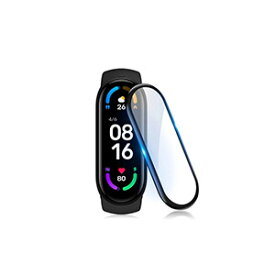 Xiaomi Smart Band 8 スマートバンド ウェアラブル端末・スマートウォッチ HD Film 全画面保護フィルム 高透明 液晶保護 HD Film 3Dラウンド複合材質 保護フィルム 保護シート PET素材 指紋防止 汚れ防止 用液晶シールド 3枚セット