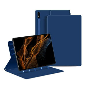 Samsung Galaxy Tab S9 Ultra 14.6�^ (�C���`) �P�[�X �蒠�^ PU���U�[ �����h�~ ������� �M�����N�V�[ �^�u S9 �E���g�� CASE �����₷�� ����h�~ �X�^���h�@�\ ���΋z�� �ȒP���� �������� ����������