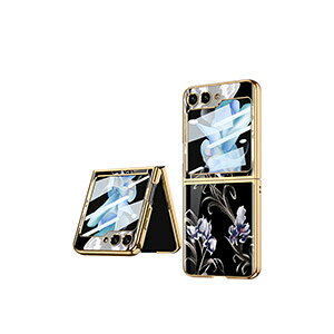 Samsung Galaxy Z Flip5 5G �P�[�X �܂肽���݌^Android�X�}�z�A�N�Z�T���[ �����K���X&PC 2�d�\�� �P�[�X ��G�蔲�Q CASE �X�g���b�v�z�[���t�� �ϏՌ� �����₷�� �J�b�R���� ���b�L�d�グ �֗� ���p 