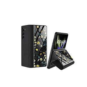 Samsung Galaxy Z Fold5 5G �܂肽���݌^ �X�v���C�V���O �P�[�X �蒠�^ ���U�[ 3�d�\�� �ϏՌ� �Ռ��z�� �����h�~ �����K���X&PU���U�[&PC ������� �P�[�X �T���X�� CASE �^���h�@�\ �����₷�� ����