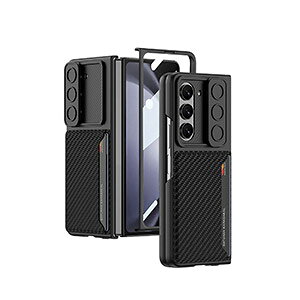 Samsung Galaxy Z Fold5 5G �܂肽���݌^ �X�}�[�g�t�H�� �P�[�X ����ق��肩���� CASE 2�d�\�� PU���U�[&PC �Ռ��h�~ �J�b�R���� �X���C�h�� �����Y�ی� ����h�~ �l�C �������� ������� �J�[�h��