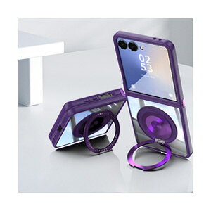 Samsung Galaxy Z Flip7 MNV[ Z tbv7 5G P[X ϏՌ Jo[ ܂肽݌^ NAP[X ق肩 TPU&PCf 360x] X^h@\t A~ ړI ₷ Jb