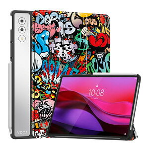 Lenovo Yoga Tab Plus �P�[�X �ϏՌ� �J�o�[ 12.7�C���` ���m�{ ���K�^�u�v���X 12.7�^ �蒠�^�P�[�X PU���U�[�� �I�[�g�X���[�v�@�\ �֗� �l�C �������� ������� �����₷�� ����h�~ �X�^���h�@�\ 