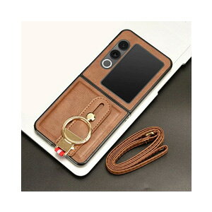 ZTE �k�r�A �t���b�v3 ZTE Nubia Flip3 5G �P�[�X ����ق��肩���� �܂肽���݌^ �X�}�z�A�N�Z�T���[ PC+PU���U�[�f�� CASE �X�}�z�ی� �n�[�h�P�[�X ������ �ϏՌ� �y�� �X�g���b�v�t�� �����₷