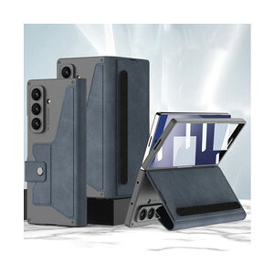 �T���X�� �M�����N�V�[ Z �t�H�[���h8 �E���g�� 5G Samsung Galaxy Z Fold8 Ultra 5G �P�[�X �蒠�^ �J�o�[ �J�[�h���[ PU���U�[+�����K���X CASE �ϏՌ��J�o�[ �X�^���h�@�\ �Ռ��h�~ �J�b�R���� ����h