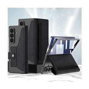 �T���X�� �M�����N�V�[ Z �t�H�[���h8 �E���g�� 5G Samsung Galaxy Z Fold8 Ultra 5G �P�[�X �蒠�^ �J�o�[ �J�[�h���[ PU���U�[+�����K���X CASE �ϏՌ��J�o�[ �X�^���h�@�\ �Ռ��h�~ �J�b�R���� ����h