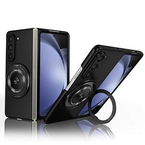 Samsung Galaxy Z Fold6 5G サムスン ギャラクシー Z フォールド6 ケース カバー 折りたたみ型Androidスマホアクセサリー リング付き スタンド機能 折りたたみ型 傷やほこりから守る PC素材 持ちやすい