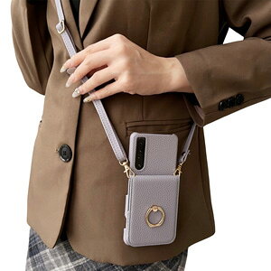 SONY Xperia 1 VI Xperia 10 VI �P�[�X �ϏՌ� �J�o�[ �^�t�Ŋ�� PU���U�[ �w�ʃJ�[�h�|�P�b�g �X�^���h�@�\�t�� �X�g���b�v�t�� ������� �J�b�R���� �l�C �Ռ��ɋ��� �\�j�[ �G�N�X�y���A 1 VI �G�N