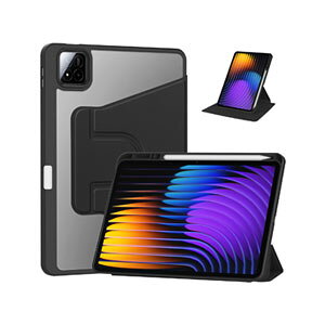Xiaomi Pad 7/Pad 7 Pro 11.2�C���` �P�[�X �蒠�^ �J�o�[ ���� �V���I�~ �p�b�h 7/�p�b�h 7 �v�� 11.2�^ TPU+PU���U�[�� �y���V�����[ �������� ������� �����₷�� ����h�~ �X�^���h�@�\ �������� ��