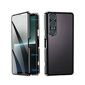 SONY Xperia 1 VIII �o���p�[ �P�[�X �S�ʕی� Xperia 10 VIII �J�o�[ �A���~�o���p�[ �N���A ���� �w�ʔ����� �O�� �����K���X ���������� Sony �\�j�[ �G�N�X�؃��A1VIII �G�N�X�y���A 10 VIII �A���~�T�C