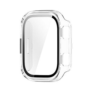 Amazfit Bip Max �N���A�P�[�X �E�F�A���u���[���E�X�}�[�g�E�H�b�` �h�� �v���X�`�b�N+�����K���X �t���ی� �V���v���� LCD�X�N���[���ی� �����h�~ �t�B������� �Ռ��z�� �y�� �S�ʕی� �l