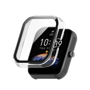 Amazfit Bip 3 Amazfit Bip 3 Pro �N���A�P�[�X �V���v���� �v���X�`�b�N�� PC&�����K���X ��ʕی� 2�d�\�� �J�o�[ CASE �ϏՌ� �ȒP���� �J�b�R���� �֗� ���p �y�� �l�C �E�H�b�` �������� ������� �J