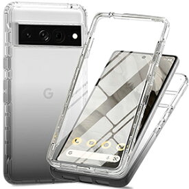 Google Pixel 7a Pixel 8 Pixel 8 Pro ケース 耐衝撃 カバー 傷やほこりから守る クリア グラデーションタイプ CASE 衝撃に強い 2重構造 TPU+PC素材 落下防止 軽量 便利 実用 人気 おすすめ おしゃれ 透明 グーグル ピクセル 7a ケース 背面カバー PETフィルム おまけ付き