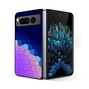 Google Pixel Fold �P�[�X �ϏՌ� �J�o�[ �܂肽���ݎ� CASE �Ռ��ɋ��� PC&PU���U�[�f�� �w�ʃ��U�[�� �N�₩�� ���� �y�� �X�}�z �O�[�O�� �s�N�Z�� �t�H�[���h �ی�P�[�X �J�o�[ �Ռ��h�~ ����A
