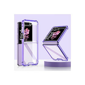 Samsung Galaxy Z Flip6 5G �P�[�X �J�o�[ �N���A�P�[�X �܂肽���݌^Android�X�}�z�A�N�Z�T���[ TPU�f�� CASE �ϏՌ��J�o�[ �y�� �l���̏Ռ��z���⋭ �����₷�� �S�ʕی� �J�b�R���� �֗� ���p �����P