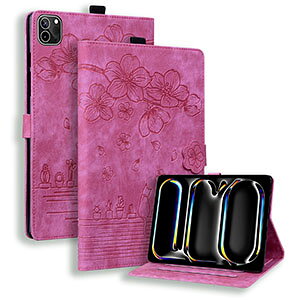 Apple iPad (A16`bv) 11 11C` iPad Air 11C` (M3`bv) 2025Ntf P[X Jo[ ^ubgP[X ϏՌJo[ CASE ^ 蒠^Jo[ J[h[ X^h@\ ubN^ PUU