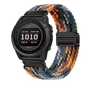 Garmin Fenix 8 Pro 47mm/51mm 交換 時計バンド オシャレな ナイロン素材 おしゃれ 腕時計ベルト 交換用 ベルト 替えベルト 綺麗な マルチカラー 簡単装着 磁気吸着 調節可能 人気 おすすめ 交換リス