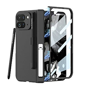 Google Pixel 11 Pro Fold �P�[�X �ϏՌ� �J�o�[ �܂肽���ݎ� CASE �Ռ��ɋ��� �v���X�`�b�N�� PC&�����K���X �X�^���h�@�\ �y���V�����[ �Ռ��h�~ ���� �����h�~ �����h�~ �y�� �l�C �������� ����