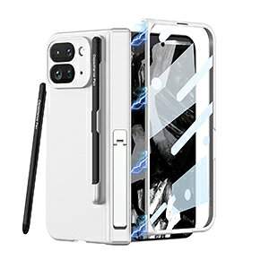 Google Pixel 11 Pro Fold �P�[�X �ϏՌ� �J�o�[ �܂肽���ݎ� CASE �Ռ��ɋ��� �v���X�`�b�N�� PC&�����K���X �X�^���h�@�\ �y���V�����[ �Ռ��h�~ ���� �����h�~ �����h�~ �y�� �l�C �������� ����