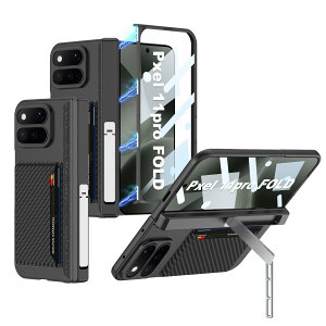 Google Pixel 11 Pro Fold �P�[�X �ϏՌ� �J�o�[ �J�[�h���[ �܂肽���ݎ� CASE �Ռ��ɋ��� �v���X�`�b�N�� PC&�����K���X �X�^���h�@�\ �Ռ��h�~ ���� �����h�~ �����h�~ �y�� �l�C �������� ������