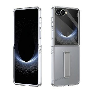 Galaxy Z Flip8 �P�[�X �N���A �ϏՌ� �J�o�[ �܂肽���݌^ �����O�t�� �X�^���h�@�\ �T�u�f�B�X�v���C�ی�t�B�����t�� �Ռ��z�� �y�� �����₷�� �֗����̍��� �l�C �������� ������� �M����